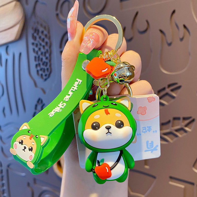 Wholesale Silicone Shiba Inu Keychain
